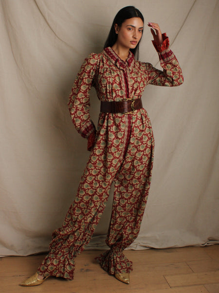 Antique Calico Jumpsuit