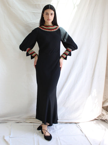 40s Gown w Braided Details
