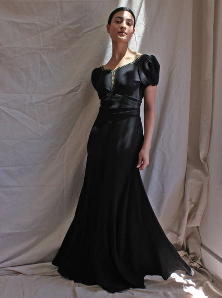 40s Beaded Gown