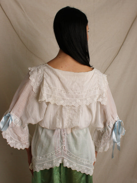 Antique Ribbon Trimmed Boudoir Jacket