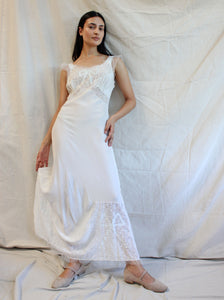 40s Bows & Lace Slip Dress