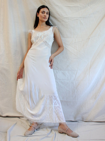 40s Bows & Lace Slip Dress