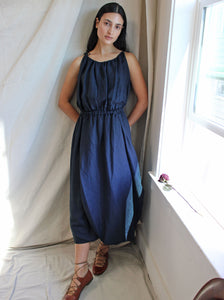 Céline Indigo Linen Sun Dress