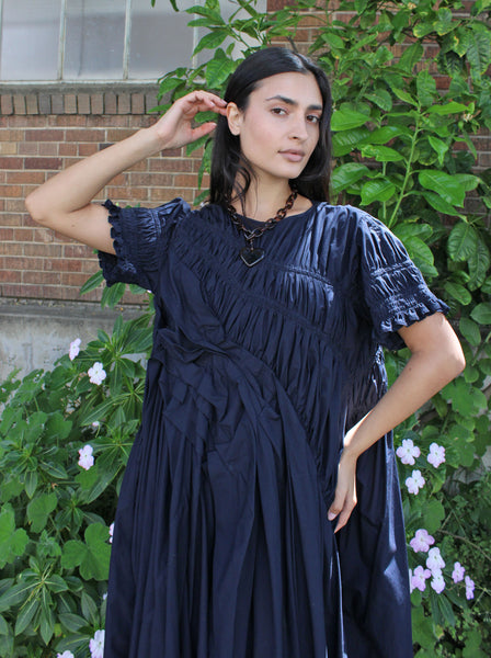 Chika Kisada Ruched Cotton Dress