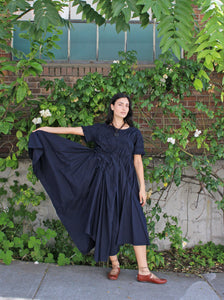 Chika Kisada Ruched Cotton Dress