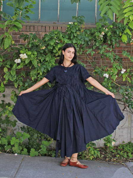 Chika Kisada Ruched Cotton Dress