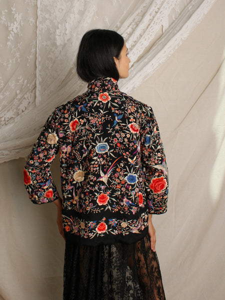 20s Chinese Silk Embroidered Jacket