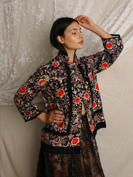 20s Chinese Silk Embroidered Jacket