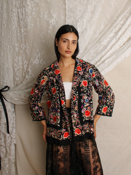 20s Chinese Silk Embroidered Jacket