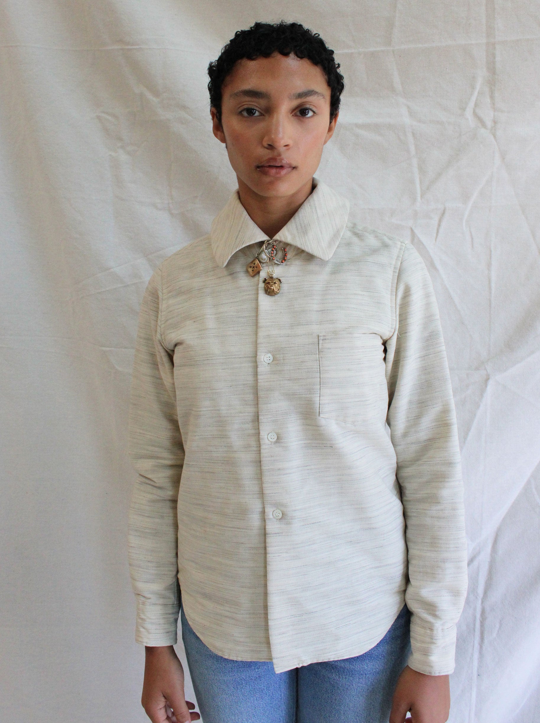 り*お様 COMME des GARÇONS SHIRT wool pea co Comme Des Garçons Shirt ribbed-sleeve Peacoat | Blue | FARFETCH