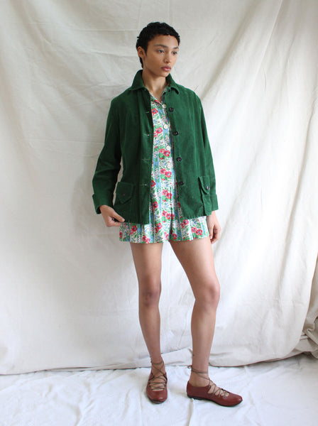 40s Green Corduroy Jacket