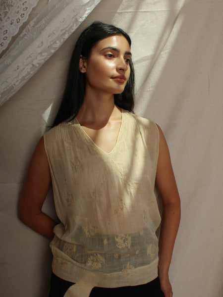 20s Embroidered Shell
