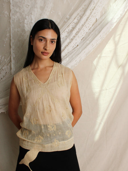 20s Embroidered Shell