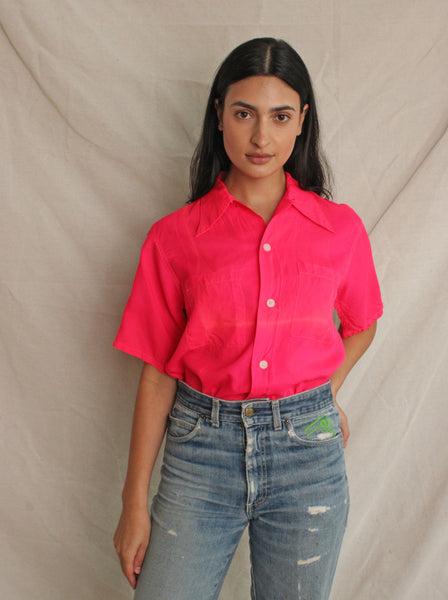 40s Day Glo Loop Collar Shirt