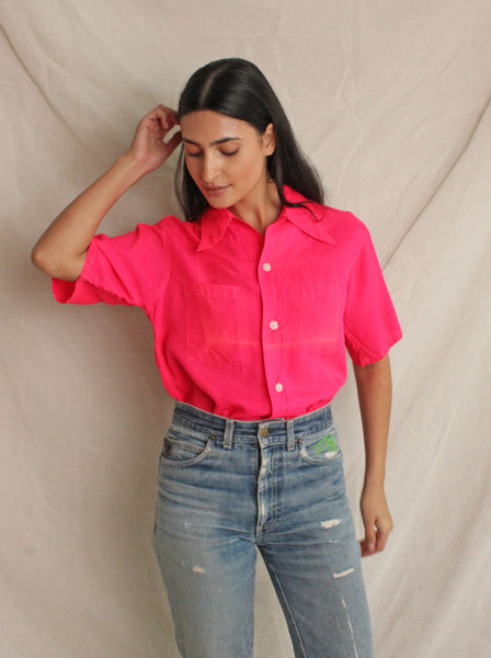 40s Day Glo Loop Collar Shirt