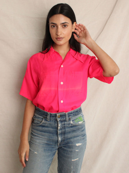 40s Day Glo Loop Collar Shirt