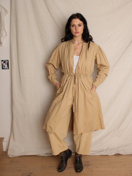 Dries van Noten Striped Cotton Coat