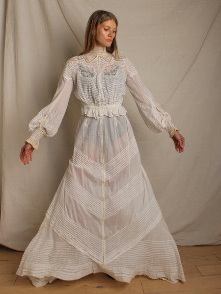 Victorian Two-Piece Pin Tucked Ensemble