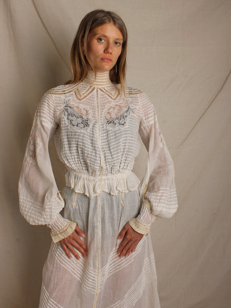 Victorian Two-Piece Pin Tucked Ensemble