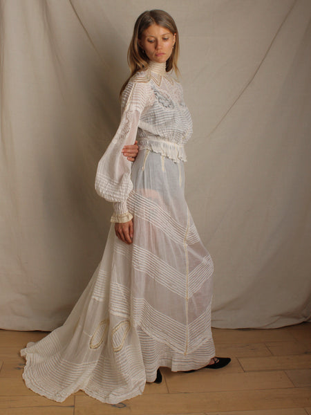 Victorian Two-Piece Pin Tucked Ensemble