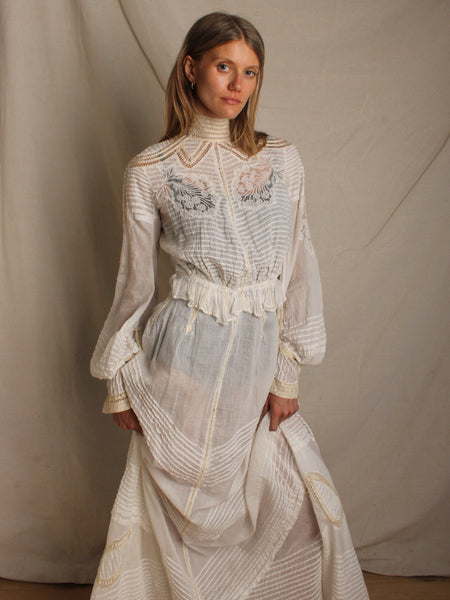 Victorian Two-Piece Pin Tucked Ensemble