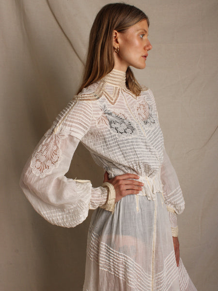 Victorian Two-Piece Pin Tucked Ensemble