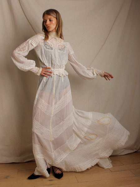 Victorian Two-Piece Pin Tucked Ensemble
