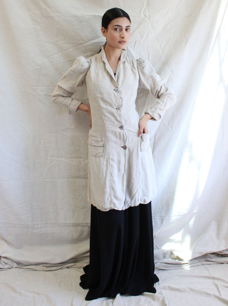 Edwardian Puff Sleeve Car Coat