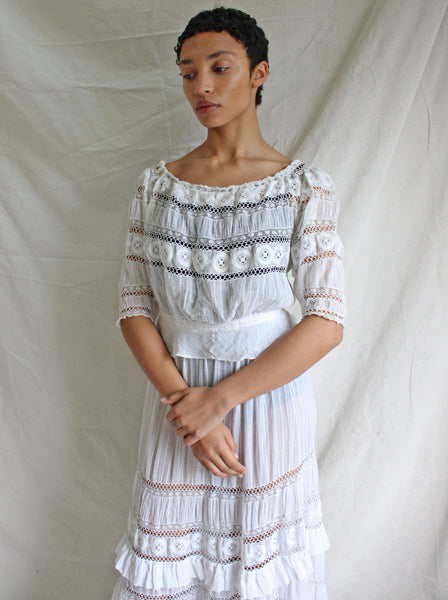 Victorian Cotton & Lace Ensemble