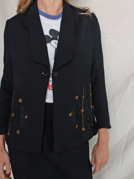 Late 20s Embroidered Skirt Suit
