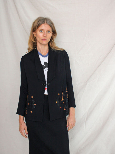 Late 20s Embroidered Skirt Suit