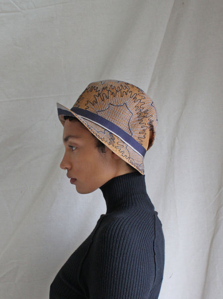 20s Embroidered Straw Cloche