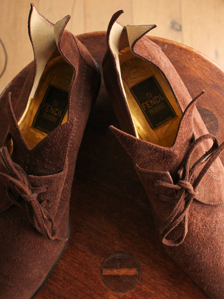 Fendi Suede Booties