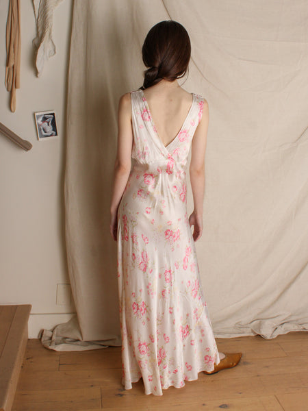 30s Floral Slip Dress