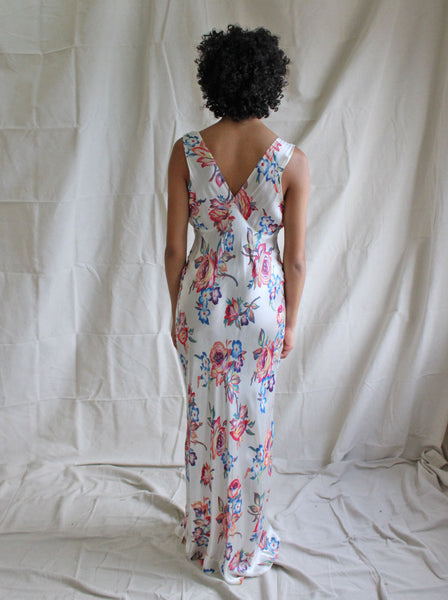 30s Floral Slip Dress