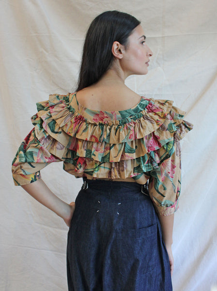 Kenzo Ruffled Floral Top