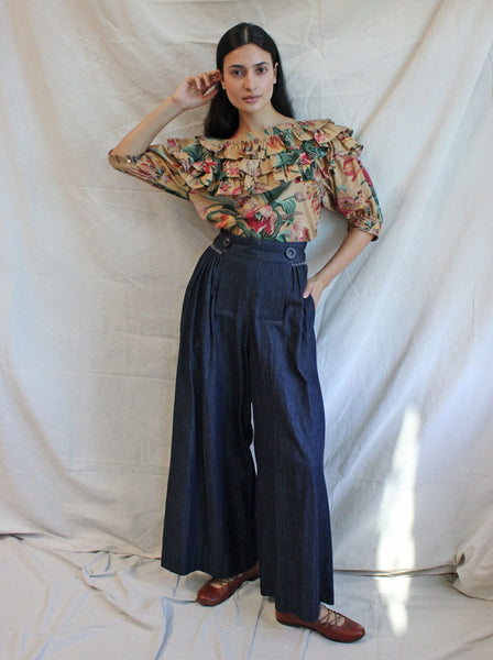 Kenzo Ruffled Floral Top
