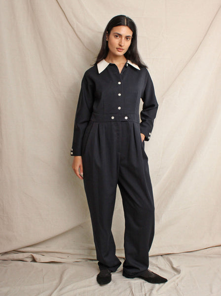 Geoffrey Beene Collared Jumpsuit