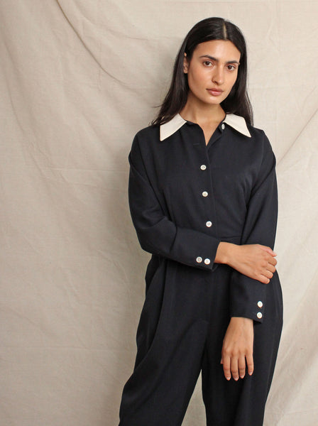 Geoffrey Beene Collared Jumpsuit