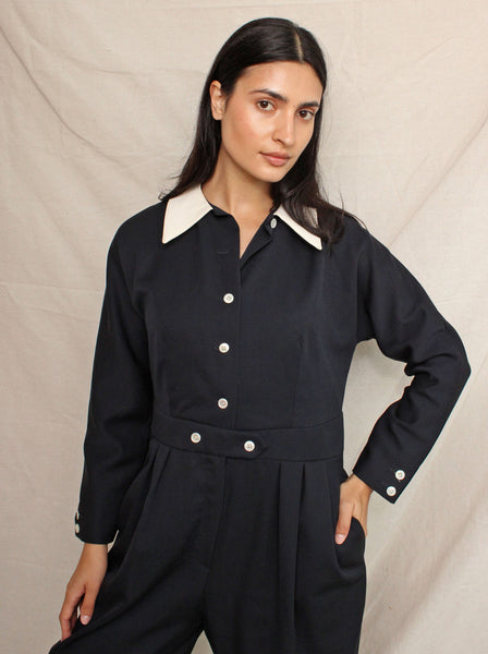 Geoffrey Beene Collared Jumpsuit