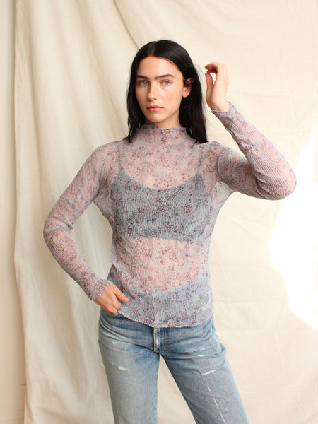 Issey Miyake Floral Top