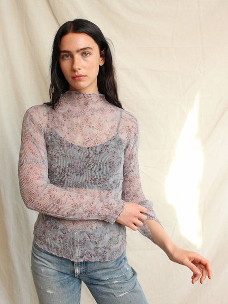Issey Miyake Floral Top