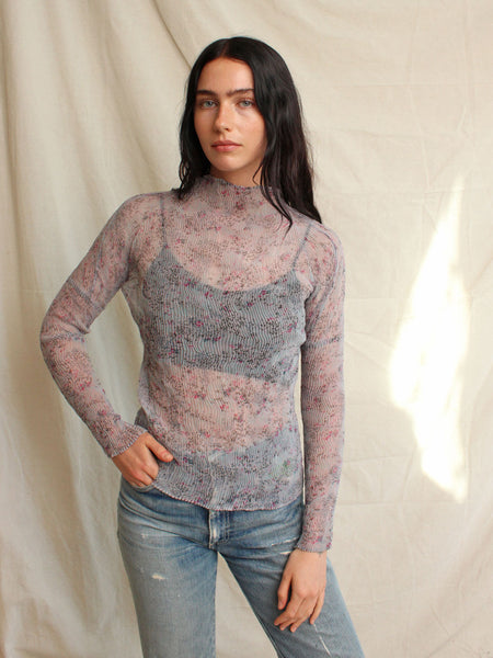 Issey Miyake Floral Top