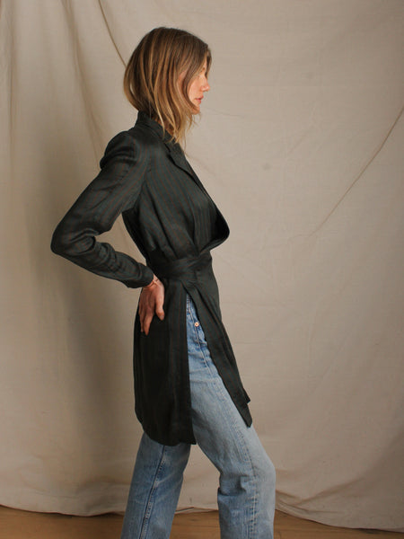 Jean Paul Gaultier Striped Linen Jacket
