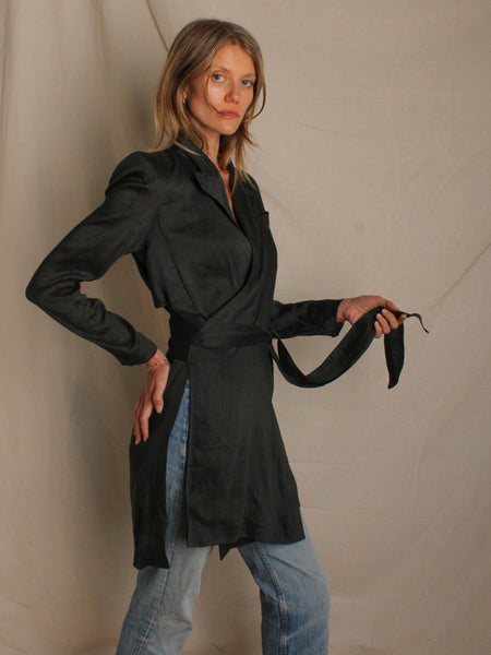 Jean Paul Gaultier Striped Linen Jacket