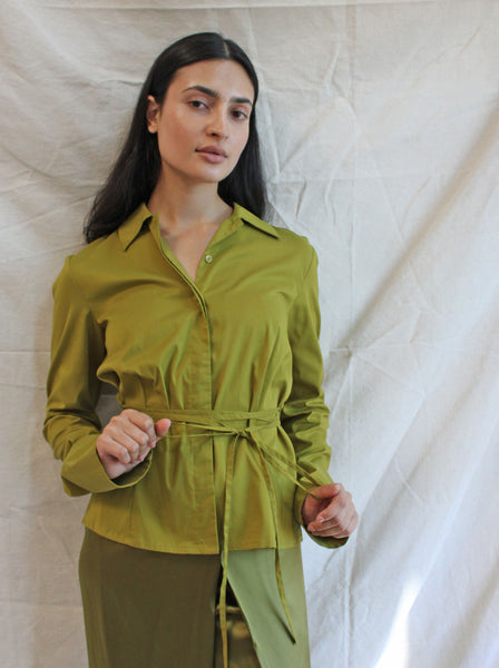 Kenzo Pea Soup Wrap Top