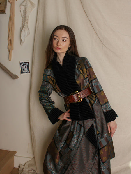 Kenzo Reversible Patchwork Corduroy Coat