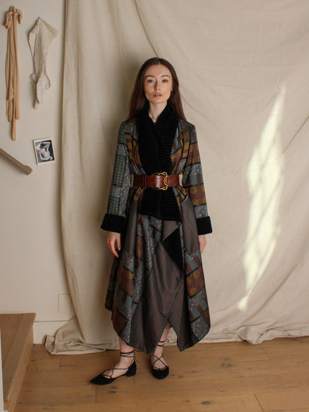 Kenzo Reversible Patchwork Corduroy Coat