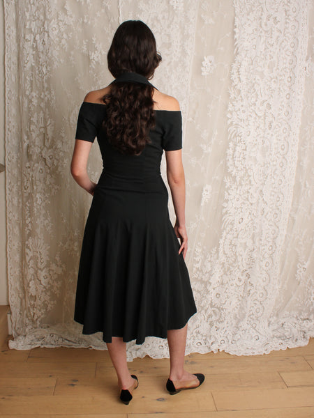 Lanvin Open Shoulder Halter Dress