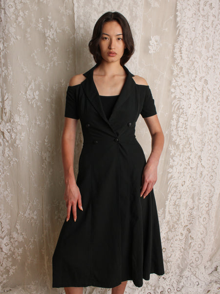 Lanvin Open Shoulder Halter Dress